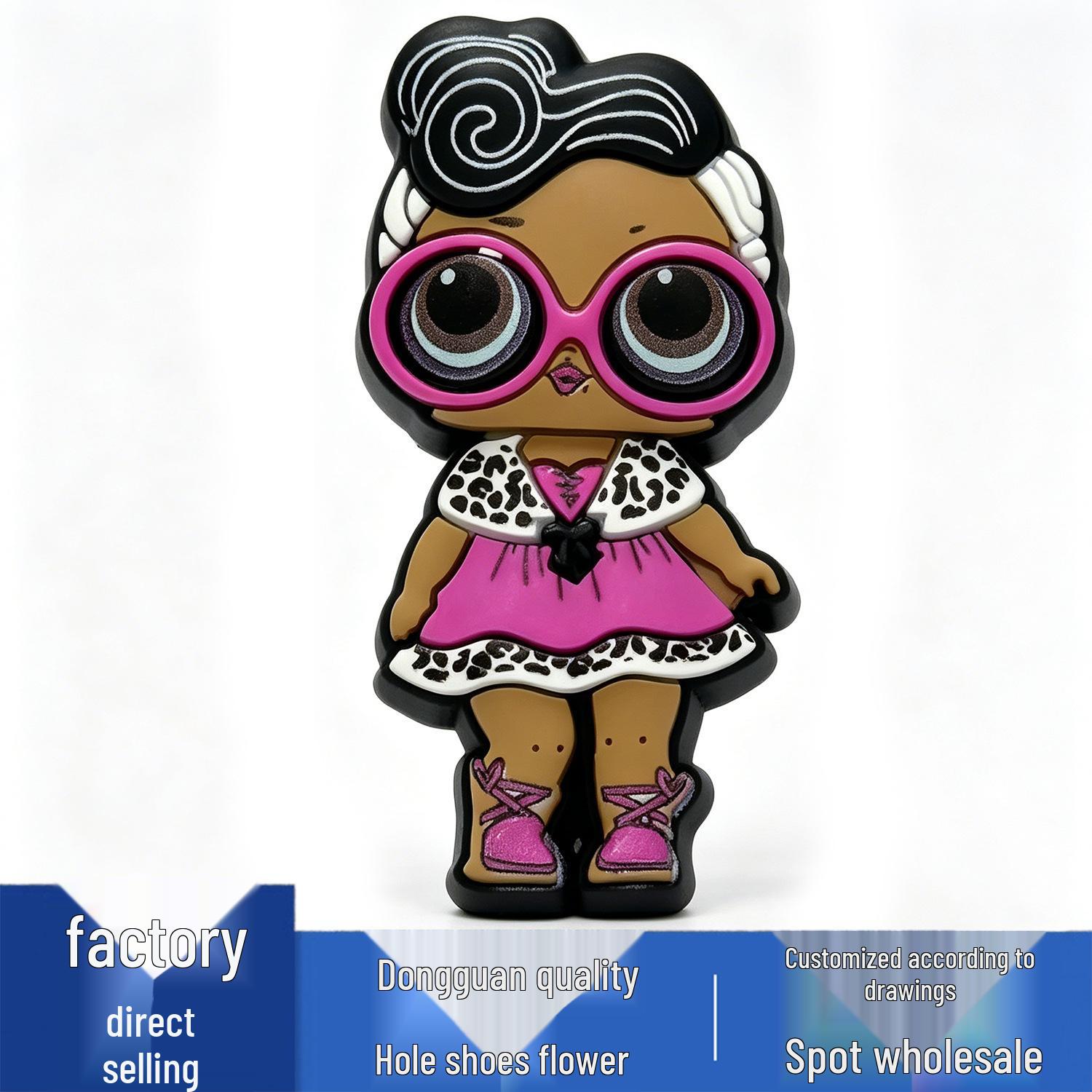New Cute Flower Doll PVC Charms for Crocs - Versatile & Cool Shoe Decorations
