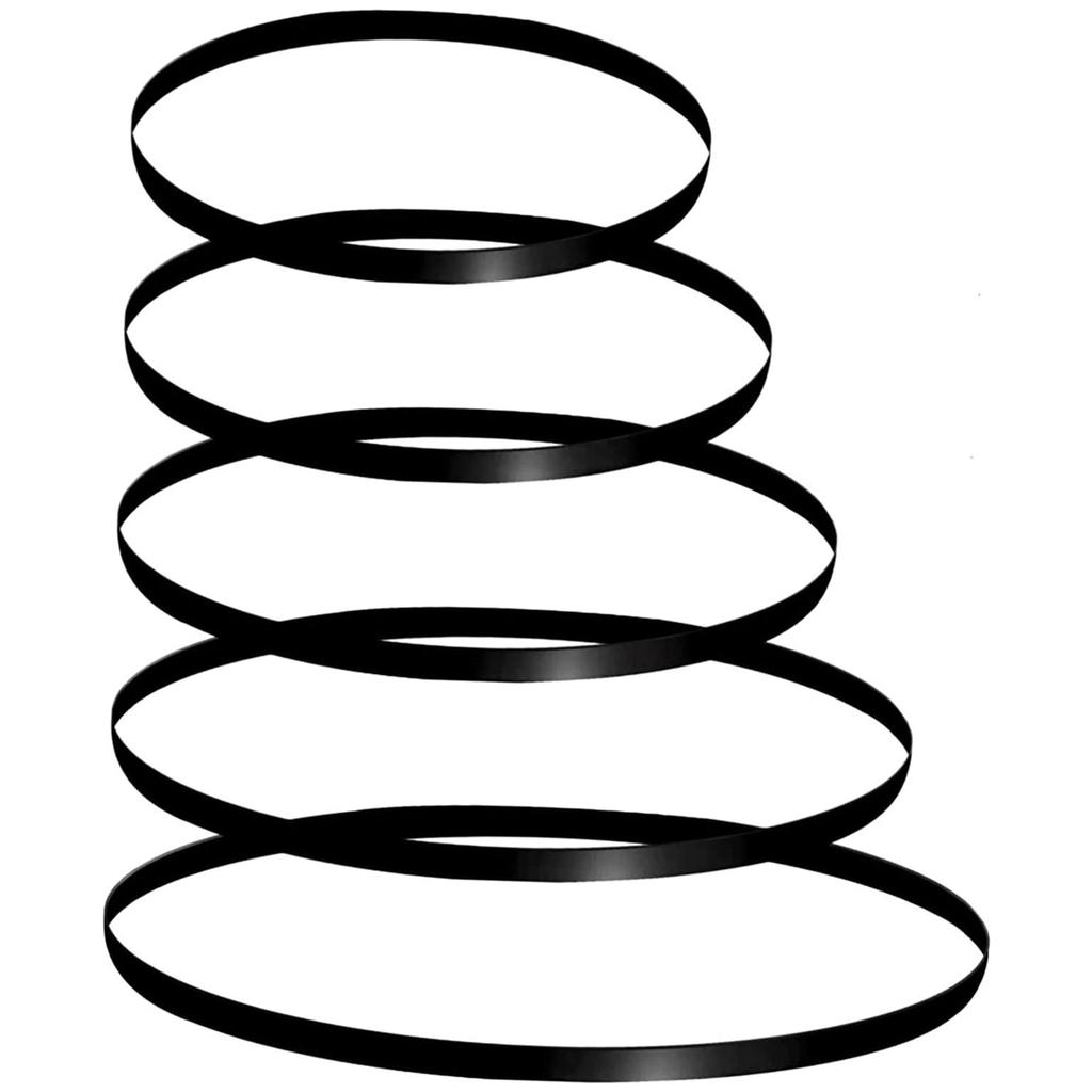 5 Pieces Multi Size Turntable Belt Rubber Drives Straps Record Player Belts Phonograph Repair Part Phonograph Belts