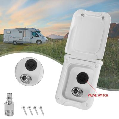 Abschließbarer Außenwasseranschluss-Klappe für Wohnmobile – Frischwasser-Einfüllstutzenabdeckung mit Filter für Wohnwagen & Reisemobile