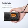 Portable FM/AM Full Band Stereo Radio with Large Display for Seniors