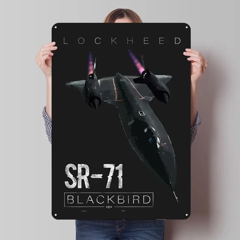 

Жестяная табличка Lockheed SR-71 Постер самолета Аксессуары для кофейного бара Металлические таблички на заказ для украшения стен Декор для комнаты 7.9x11.8In(20x30cm)
