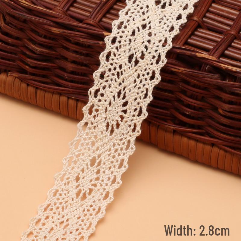 Cotton Knitted Lace Trim for DIY Crafts and Home Decor