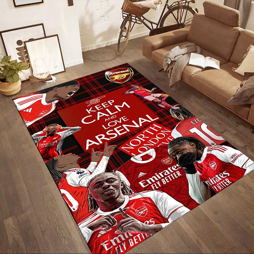 Arsenal Area Rug Perfect for Living Rooms Decorate Room Dining Room Hallway Anti-slip Rug Anime Office Decor Perfect Birthday/Christmas Gift Idea