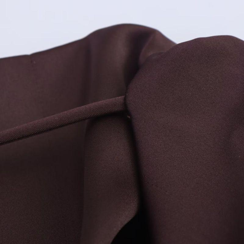 Kaslead New Women Clothes Western Style Fashion Backless Silk Satin Texture Long Dress 8391052