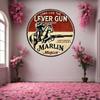 Vintage Marlin Rifle Aluminum Sign Christmas Hunting Lodge Decor Gift