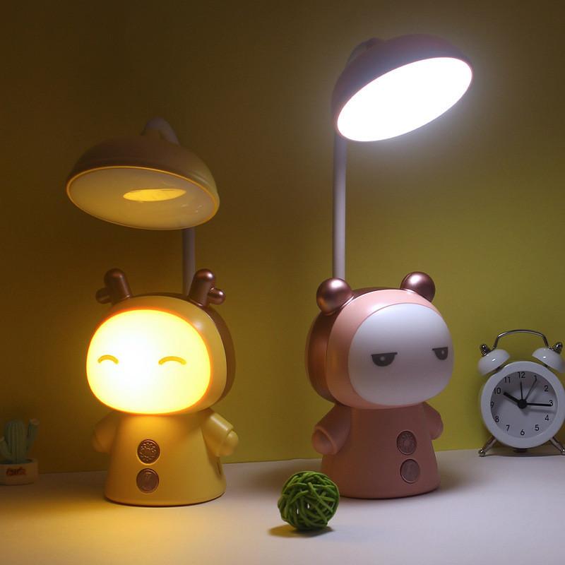 Cartoon Student Cute Dormitory Creative Atmosphere Night Light Charging Usb