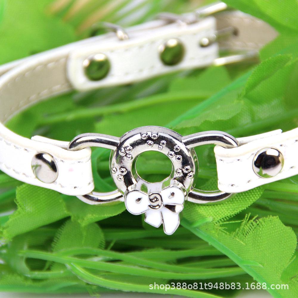 Streng ausgewählte Four Seasons Soft Base Haustierhalsband Schleife Katzenhalsband Hundegürtel Universell für Katzen und Hunde