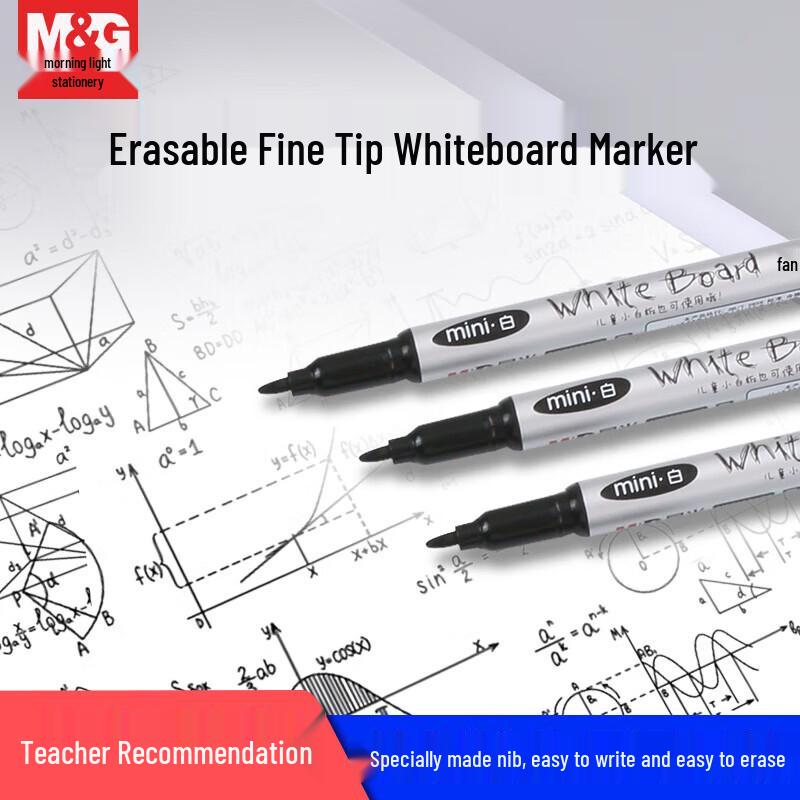 M&G Chenguang Fine Tip Quick Dry Erasable Whiteboard Markers