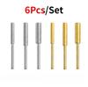 6Pcs/Set Diamond Coated Cylindrical Burr 4/4.8/5.5Mm Chain Saw Grinder Stone Resistant Chain Saw Grinding Carving Grinding Tools