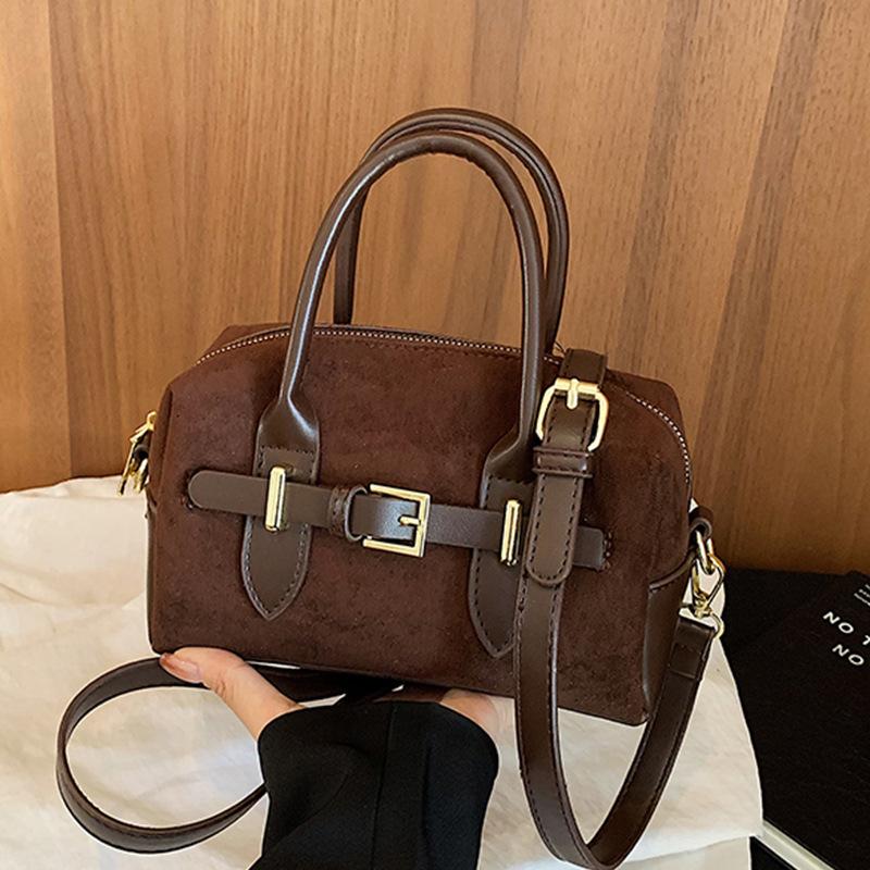 Hand-held Boston Bag, Women's Bag, Small Niche Pillow Bag, Single Shoulder Crossbody Bag