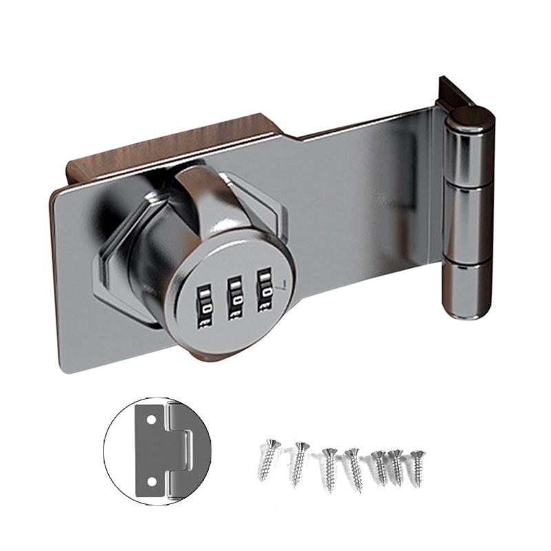 Cabinet Combination Locks Keyless-Drawer Lock Zinc-Alloy Lock for Cabinet Drawer Office File Storage Furniture Privacy