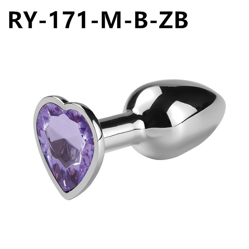 Heart-Shaped Metal Anal Plug - Prostate Massager & Dilation Toy for Adults
