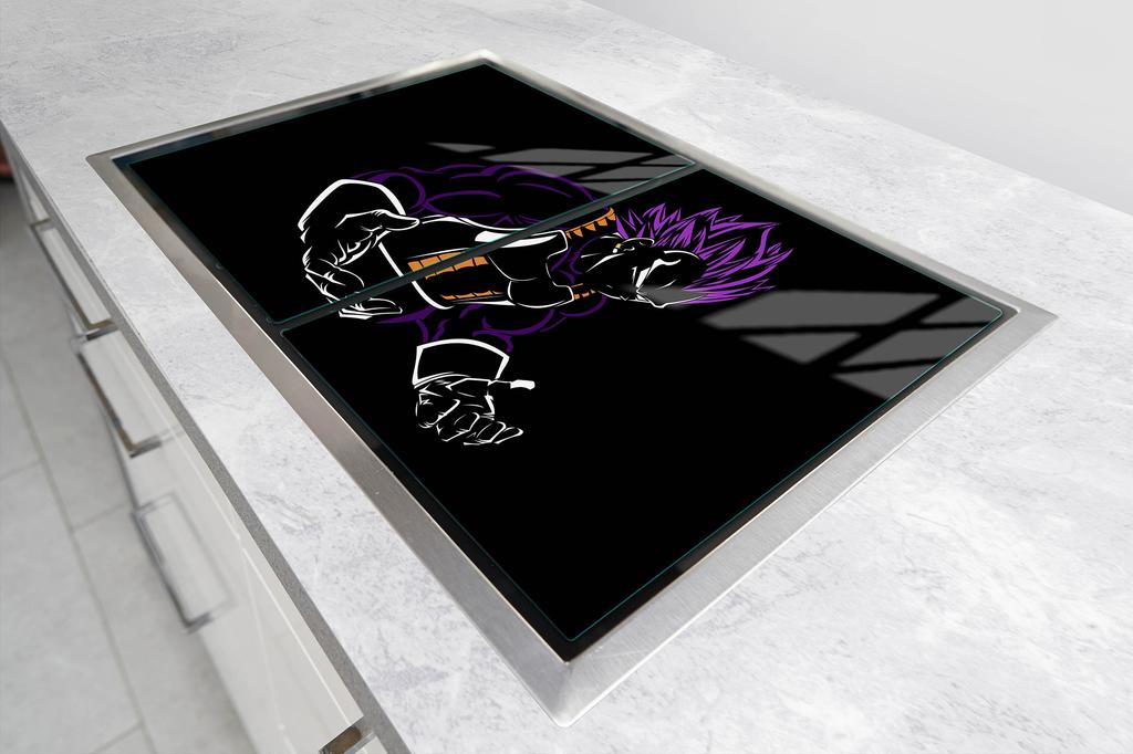 SZKLANA PŁYTA OCHRONNA NA KUCHENKĘ 70x52 ANIME