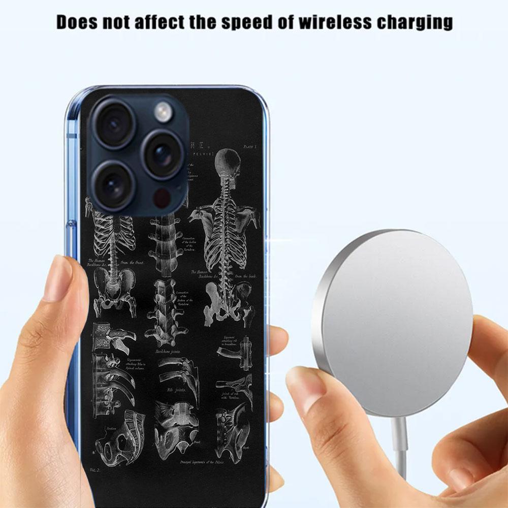 Medizinische menschliche Organe Gehirn Capa Handyhülle Für Iphone 17 Air 16 Pro Max 15 12 Pro 14 Plus 17E 16E 11 13 Mini Hüllen Fundas