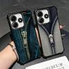Retro Zipper Jeans Pattern Soft Phone Case For Xiaomi Redmi Note 14 15 Pro Plus 13 12 11S 11T 5G 10 9S 9 Plating Anti-Fall Funda