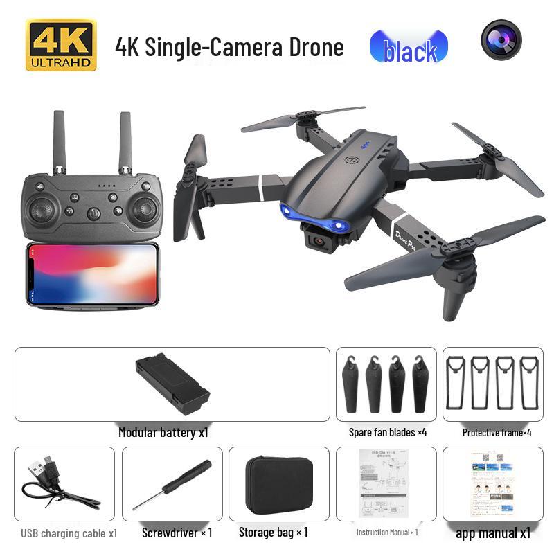 E99PRO K3 Foldable Drone with HD Camera, Long Battery Life, Remote Control, Four-Axis Aircraft Toy