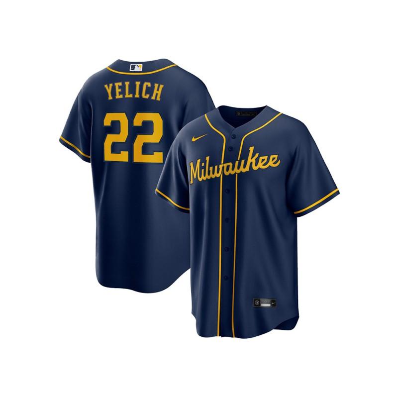 Milwaukee Brewers MLB Basebolltröja Broderad 11 9 22 Nummer Anpassad Sportkläder Herr Dam Höst