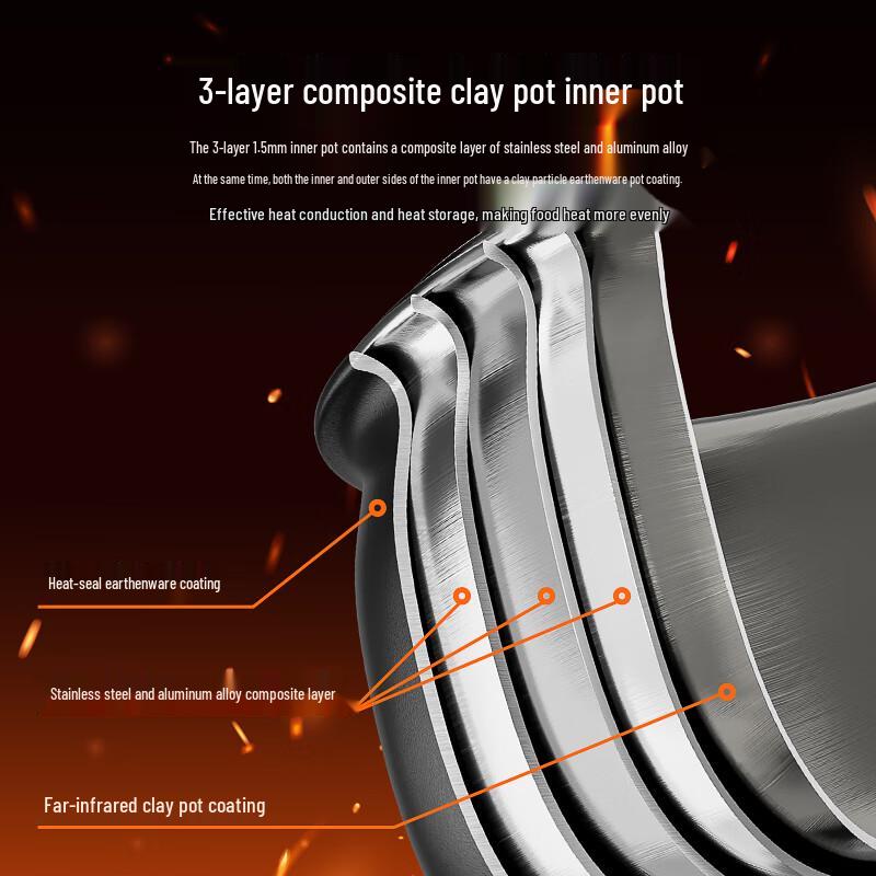 Tiger Pro IH Rice Cooker with Clay Pot Coating (Jingdong Exclusive) CN plug (adapter included)