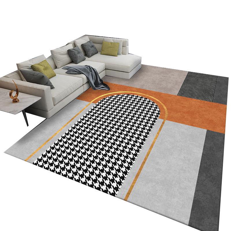 Luxurious Nordic Area Rug: Washable Carpet for Living Room, Bedroom, or Office Sofa and Coffee Table.