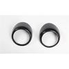 2Pcs Carbon Fiber ABS Car Dashboard Side Air Outlet Vent Panel Cover Trim Sticker Fit for Mazda 3 (2011-2015)