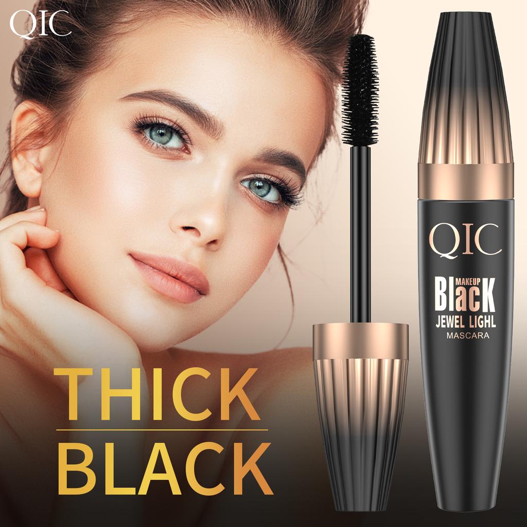 3D Waterproof Mascara Liquid Fiber Black Eyelashes Curling Brush Long Lasting Eye Makeup Extension
