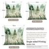 4 Pezzi Federa per Cuscino con Stampa Monofacciale Pittura ad Acquerello Forestale, Adatta per Soggiorno, Camera da Letto, Decorazione Auto