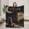 THE CURE Band Flannel Blanket  Super Warm Throw for Home Decor Soft Fluffy Bedspread Sofa or Bed Cover
