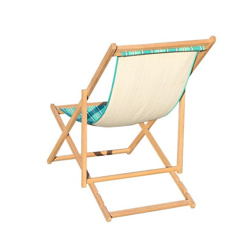OEING Portable Solid Wood Foldable Lounge Chair