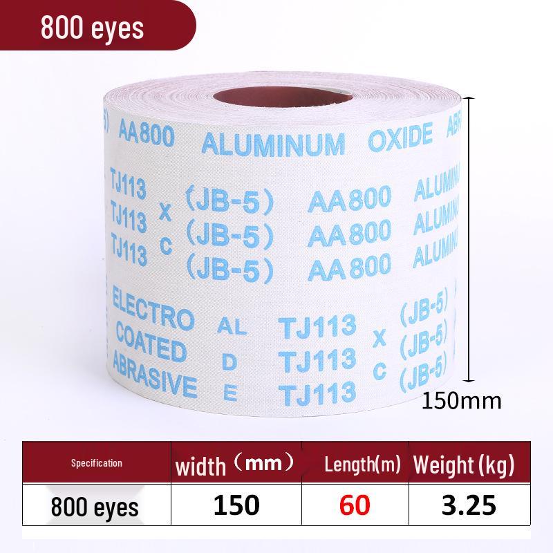 

Multi-Spec Tearable Sandpaper Roll for Woodworking, Painting, and Polishing