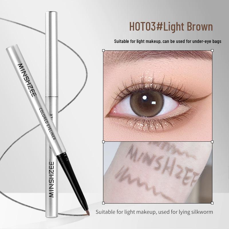 Mingxizhi Aegyo Sal Waterproof Eyeliner Gel Pencil - Smooth, Sweatproof, Smudge-Proof (Shade 3013)