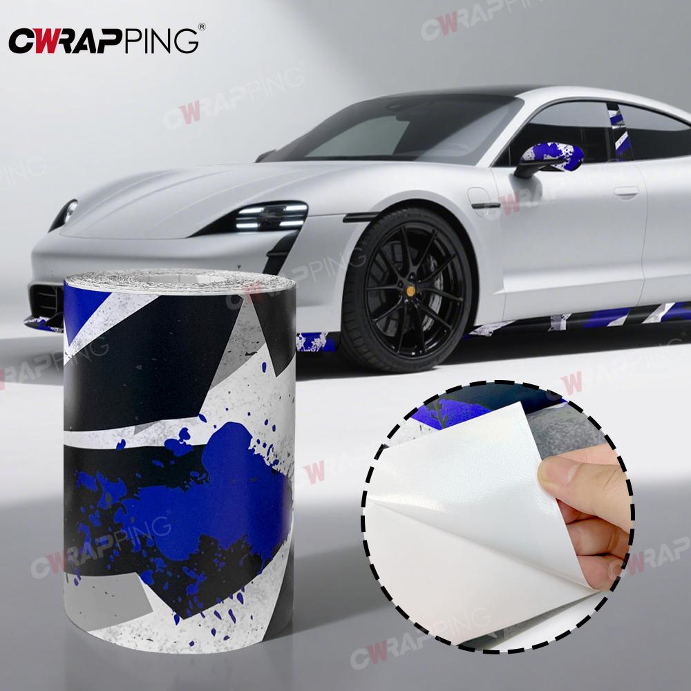 Autocolante Auto Autocolant Camuflaj Vinil pentru Colantări Auto Acoperire Corp Complet Geometrie Accesorii Motocicletă Viniluri Wrap cu Stropi de Cerneală