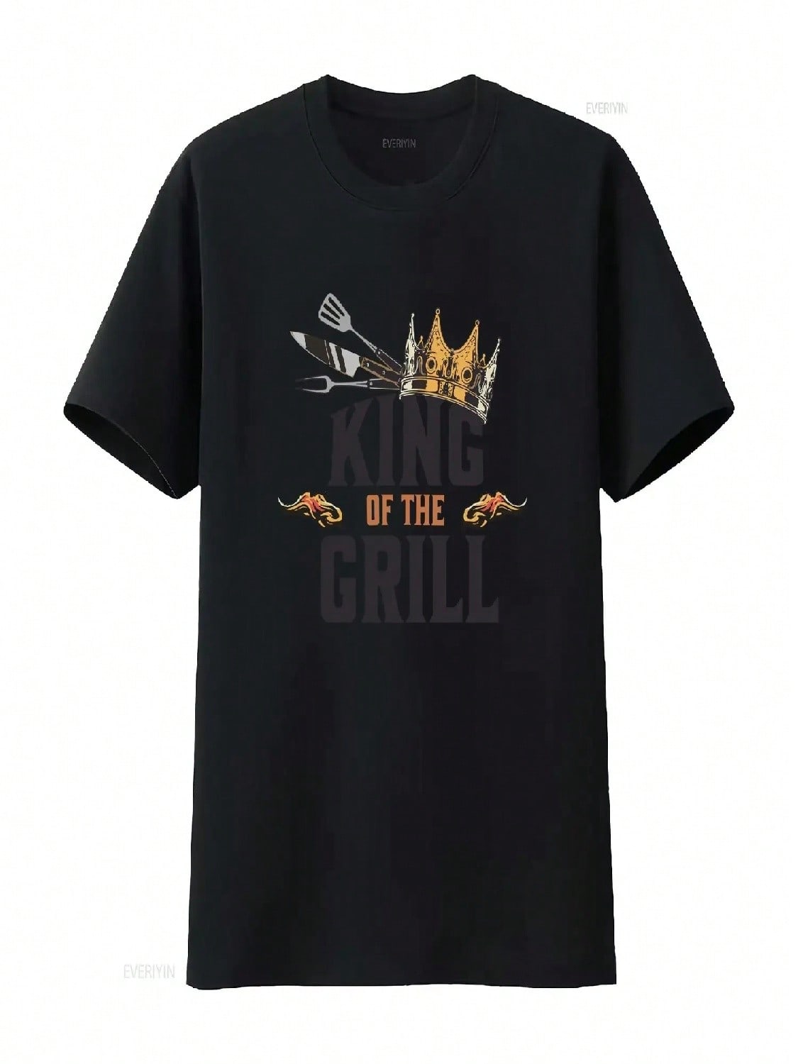 King Of The Grill T Shirt Barbecue Dad BBQ Grilling Fathers Day American Cook OuT For Him Vintage Washed Designer Clothes Soft S разноцветный