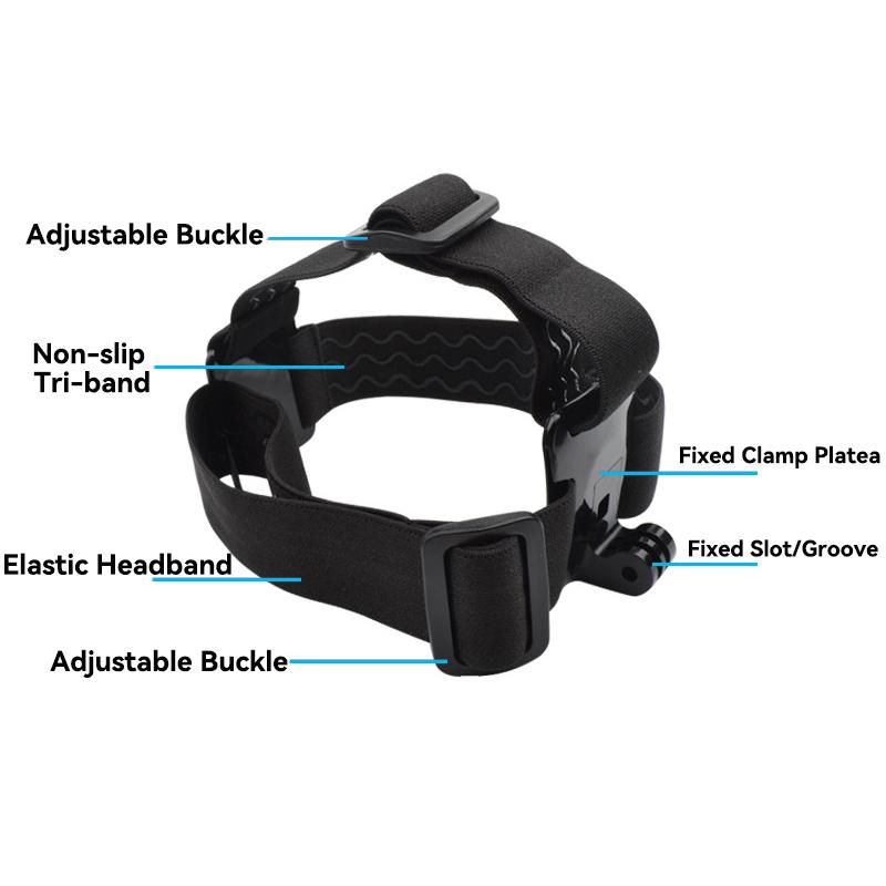 Head Strap Mount Chest Harness For GoPro Hero 13 12 11 10 9 8 Insta360 X5 X4 GO3 DJI Action 3 4 5 AKASO Phone Holder Accessories