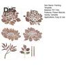 Painting Stencils Peony Sunflower Shape Wood Painting Flower Leaf Template Stencils DIY Projects Painting Templates