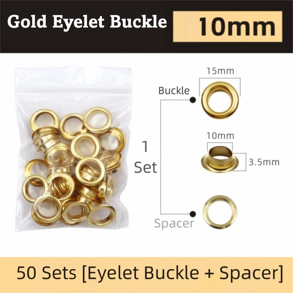 חומר מתכת ערכת לולאות מתכת גודל 3/8'' 10 מ"מ ערכת כלי התקנה ליריעות