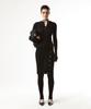 Ian Jo Ribbed Layer Knit Leggings Skirt(Black)