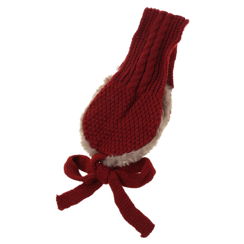 Miękka Elastyczna Zimowa Ciepła Opaska na Uszy z Warkoczem Szydełkowa Opaska na Uszy Dzianinowe Nauszniki dla Dzieci