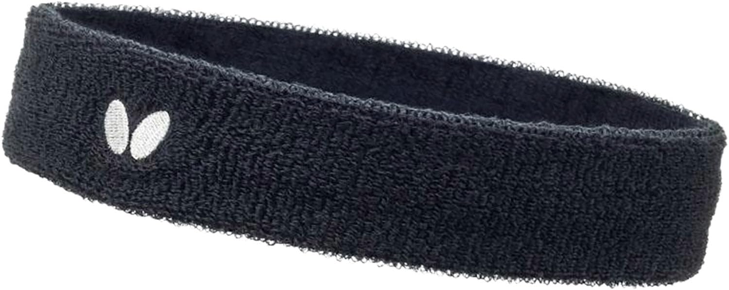 

Butterfly Table Tennis Headband AL Headband II Black 77410 Cotton Polyester Acrylic Nylon Polyurethane Unisex 4.5cm Width One Size Made in Japan чёрный
