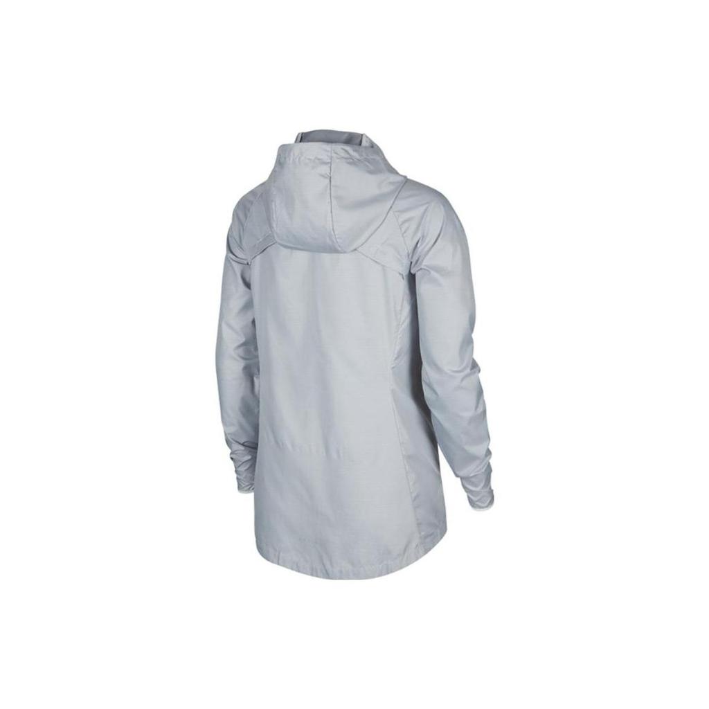 Nike Solid Color Zip-Up Long Sleeve Hooded Jacket Women Jackets Blue BQ5938-043