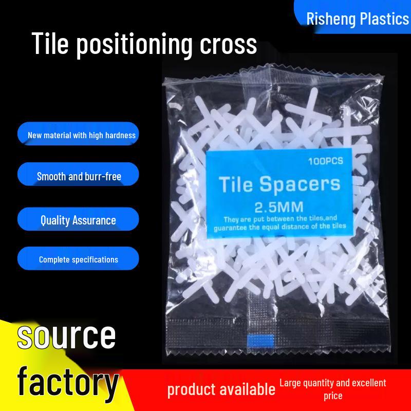 Plastic Tile Spacers & Leveling Clips – 2mm & 2.5mm Cross Spacers