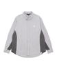 Color Block Oxford Shirts [Gray]