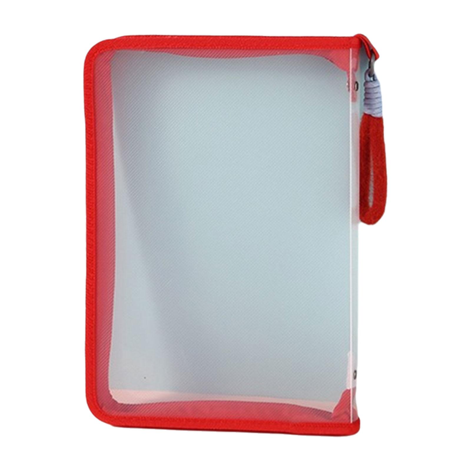 Органайзер для документов А 4 Пластиковый Водонепроницаемый для Студента Учителя Хранение Документов Рукоделие Организация Файлов красный 809₽