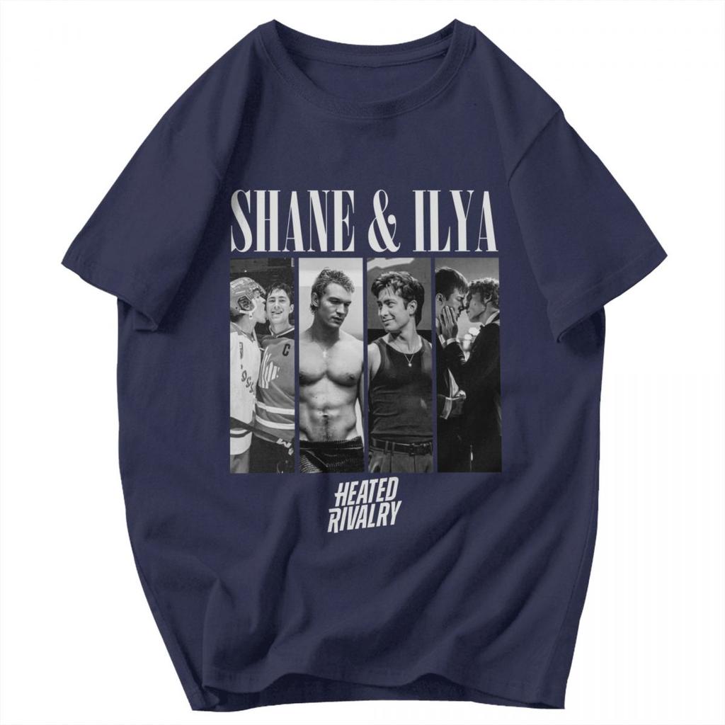 Men T Shirt Shane And Ilya Heated Rivalry Gifts Y2K Graphic Anime Unisex Clothing T Shirts