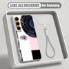 Abstract Geometry Style Case For Samsung S26 Ultra S25 FE S24 S24 Plus A57 A37 A17 A56 A36 A16 A55 A35 A15 A54 5G Hybrid Magnetic Matte Cover