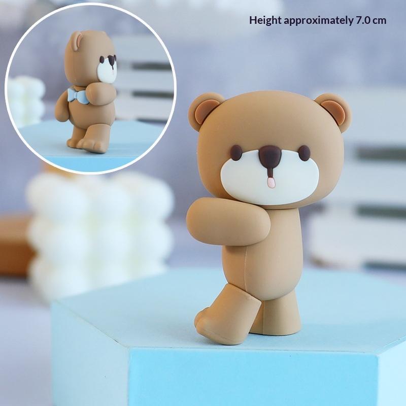 Topo de Bolo Balão de Ar Quente Azul Rosa Festa de Revelação de Gênero Decoração de Bolo Crianças Meninos Meninas Suprimentos para Festa de Aniversário Chá de Bebê