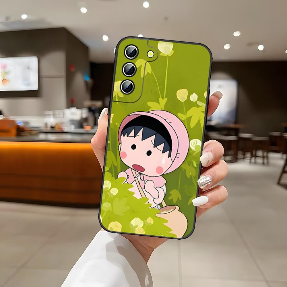 Cartoon Chibi M-Maruko-chan Phone Case For Samsung S24 Ultra S22 S23 S25 S20 Fe S21 Plus A54 A34 A16 A53 Back Cover