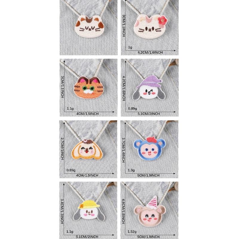11 Pcs Sew On/Iron On Patches Cartoon Animal Embroidered Patches Sewing Patches Applique Patches for Bag Decorations