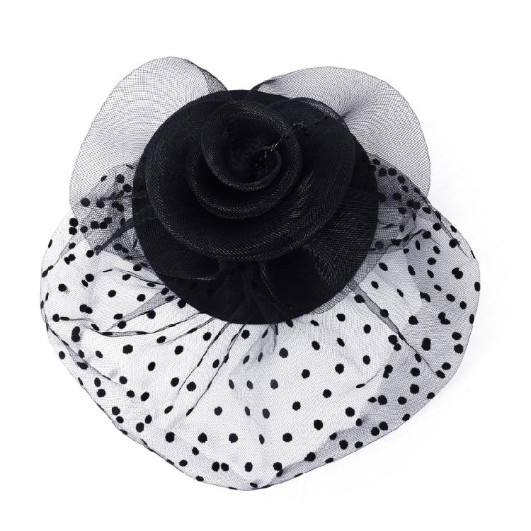 

Delicate Mesh Hat Hair Accessory Lightweight Design Formal Casual Outfits Headdress Stylish User Friendly Hairpin 1