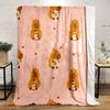 Cute Capybaras with Coffee and Donuts Print Blanket Soft and Cozy Perfect for the Living Room Bed Sofa or a Nap,gift