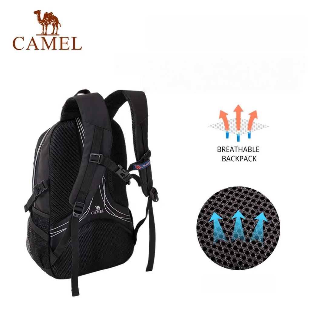 תיק גב CAMEL עמיד למים לשימוש חיצוני, לטיפוס הרים, בעל קיבולת גדולה, תיק גב לטיולים, כחול נייבי
